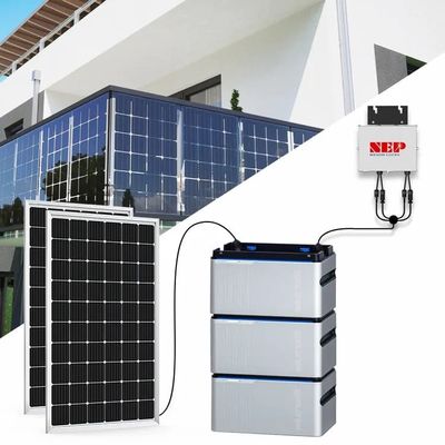 کیفیت  Plug And Play Balcony Solar System With Battery Micro Inverter Balcony Battery کارخانه