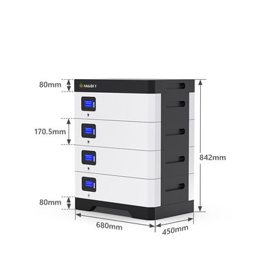 باتری 51.2V Lifepo4 10kwh 5Kwh 100Ah 200Ah 300Ah لیتیوم خاموش شبکه باتری برای انرژی ESS خانگی