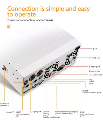24V 2KW 3KW PV شارژ خاموش شبکه MPPT Solar Inverter 60A