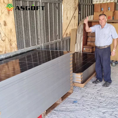 سیستم پنل خورشیدی دو وجهی 450w 500w 540w شفاف برای خانه