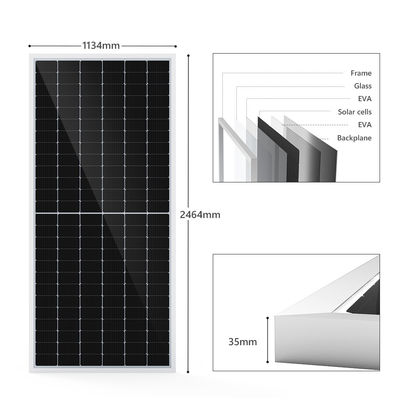 ASGOFT Glass Solar Mono Monocrystalline Cell Film Panels 600w