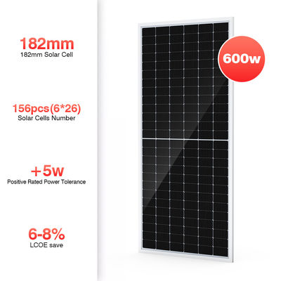 500 وات 550 وات 600 وات فیلم نازک تخت پانل های تک کریستالی PV ماژول نصب سقف