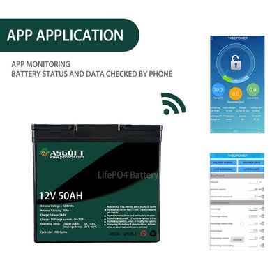 بسته باتری لیتیومی 12 ولتی CETL Lifepo4 50ah برای خودروهای الکتریکی 8 کیلوگرمی