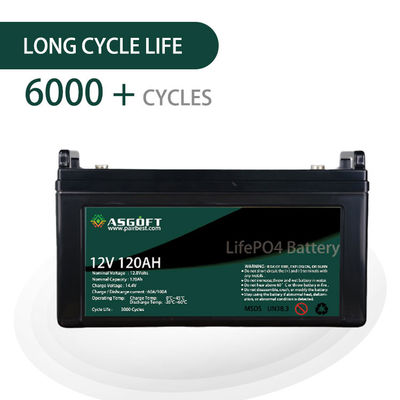 بسته باتری لیتیومی 12 ولتی LiFePo4 120AH برای ذخیره انرژی خورشیدی Ev