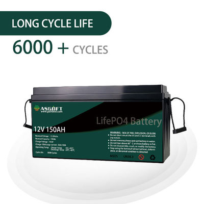 ASGOFT Lipo4 Lifepo4 Battery 100ah 150AH 12 Volt Lion-Battery Pack