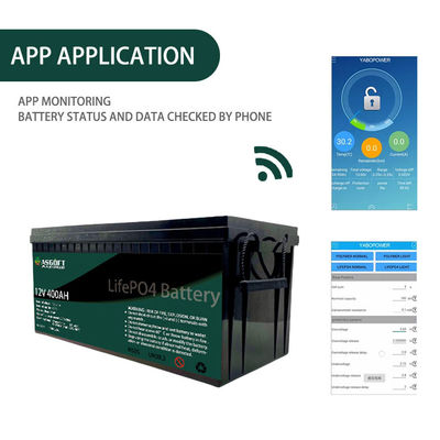 بسته باتری لیتیومی 12 ولتی ASGOFT Solar Energy Lifepo4 400 ساعت برای چرخ دستی‌های گلف RV