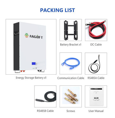 پنل خورشیدی 5Kwh 10Kwh Lifepo4 Lithium Ion Powerwall Off Grid System باتری ها