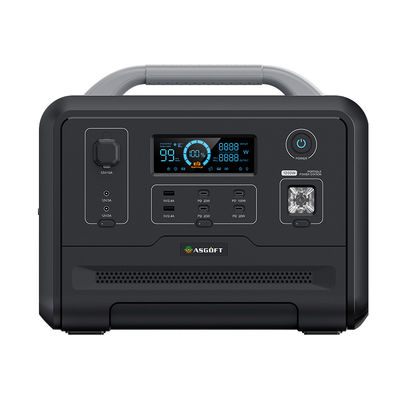 پاوربانک 1200W 2000Wh 5V 12V شارژ ایستگاه برق برای USB*4 PD*4DC*2 منبع تغذیه در فضای باز شارژر قابل حمل