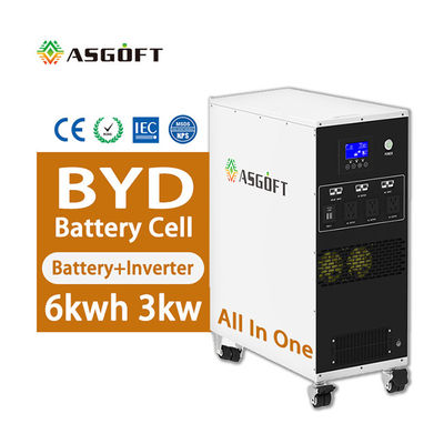 BESS Portable 6Kwh lifepo4 Battery Pack خروجی اینورتر 3KW نسل موبایل
