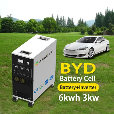 Asgoft 3kw 6kwh 25.6v 235ah شارژر قابل حمل خانگی یا فضای باز ژنراتور خورشیدی All In One