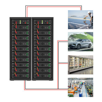 راک ولتاژ بالا سبک Lifepo4 باتری 15kwh 20kwh 30kw 50kw 100Kw سیستم انرژی صنعتی