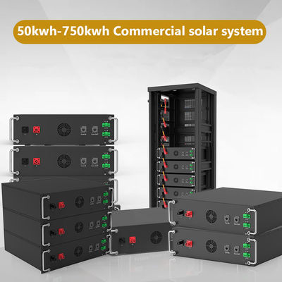 15kwh-750kwh کابینت رف تجاری ولتاژ بالا سیستم ذخیره انرژی خورشیدی