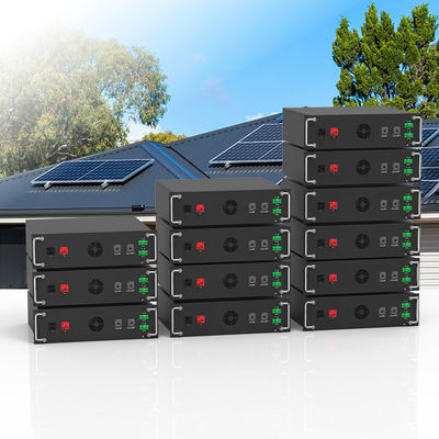 ولتاژ بالا 15kwh-750kwh باتری لیتیوم آهن Lifepo4 51.2v 100Ah باتری نصب شده در قفسه باتری لیتیوم یون