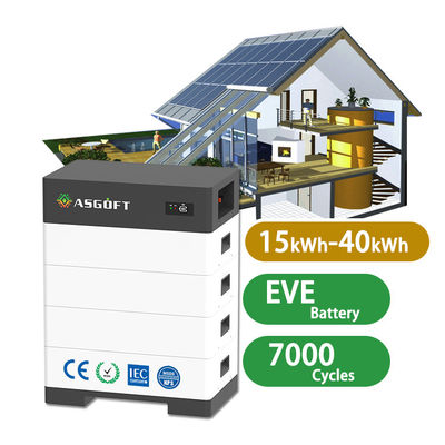 سیستم های ذخیره سازی انرژی خانگی ولتاژ بالا 15kwh-40kwh باتری های لیتیوم یون 100Ah باتری های خورشیدی قابل جمع