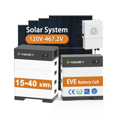 باتری خورشیدی ولتاژ بالا 15kw-40kw سیستم انرژی خورشیدی خانگی بانک انرژی خورشیدی با باتری لیتیوم