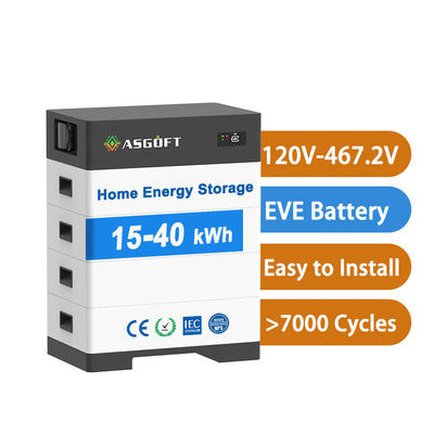 باتری خورشیدی ولتاژ بالا 15kw-40kw سیستم انرژی خورشیدی خانگی بانک انرژی خورشیدی با باتری لیتیوم