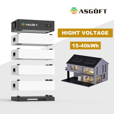 ژنراتور خورشیدی ولتاژ بالا 100Ah 15kwh-40kw باتری ذخیره سازی انرژی قابل انباشت 100Ah باتری های لیتیوم یون خانگی