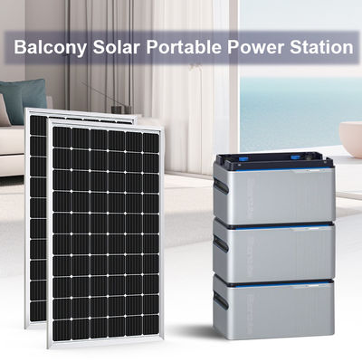 مایکرو اینورتر باتری ذخیره انرژی 1024wh 5120Wh بالکن ایستگاه برق خورشیدی قابل حمل 800W