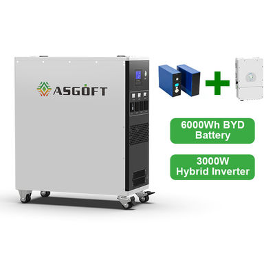 ایستگاه برق قابل حمل 3000 وات همه در یک اینورتر Lifepo4 باتری لیتیوم 90-450VDC MPPT ولتاژ عملیاتی