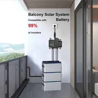 پلاگ اند پلی 800W بالکن سیستم PV با باتری LiFePO4 / Micro Inverter