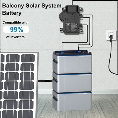 پانل خورشیدی 800W بالکن سیستم های خورشیدی بالکن نیروگاه با مایکرو اینورتر