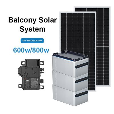 آلمان انبار PV سیستم خورشیدی بالکن نیروگاه 600W 800w Balkonkraftwerk