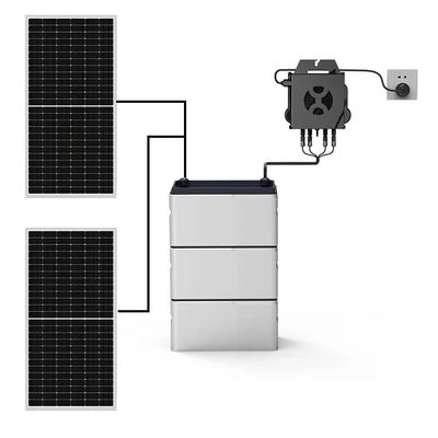 سیستم ذخیره سازی خورشیدی بالکن کامل با باتری LiFePO4 800w با مایکرو اینورتر