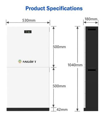 51.2V 280Ah 15kWh LiFePO4 باتری لیتیوم قابل انباشت Bms 10kWh 20kWh ذخیره سازی Pv