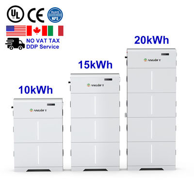 ذخیره انرژی خورشیدی خانه 10kWh 15kWh 20kWh باتری با ولتاژ بالا LiFePO4