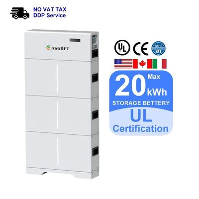 باتری با ولتاژ بالا LiFePO4 20kwh ذخیره انرژی باتری های لیتیوم یون