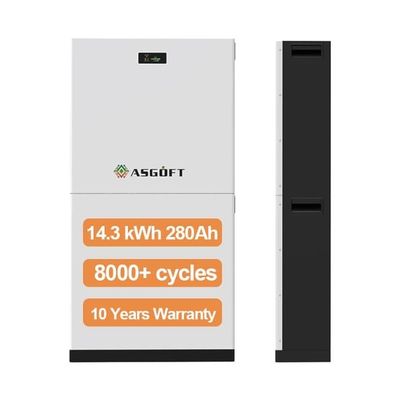 8000 چرخه باتری خورشیدی LiFePO4 51.2V 280Ah 15Kwh باتری ذخیره انرژی