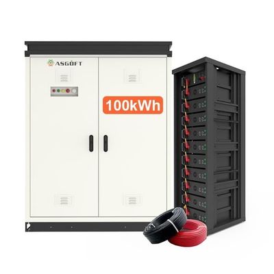 ذخیره انرژی خورشیدی خانه ولتاژ بالا 50KWh 100KWh باتری LiFePO4