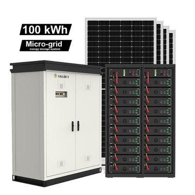 سیستم ذخیره سازی انرژی خورشیدی کارخانه کامل 50kW 60KW 70KW 100KW هیبرید